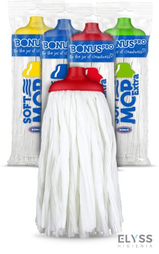 BonusPRO SoftMOP Extra viszkóz szalagos felmosófej, 160 g