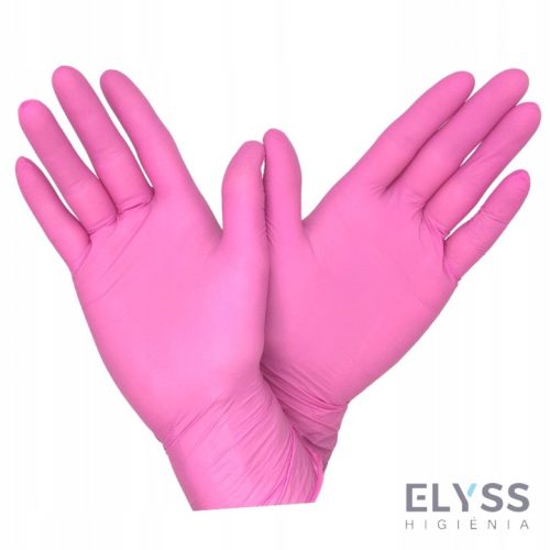easyCARE Nitril védőkesztyű, púdermentes, rózsaszín (S–M–L) – 100 db