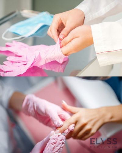 easyCARE Nitril védőkesztyű, púdermentes, rózsaszín (S–M–L) – 100 db