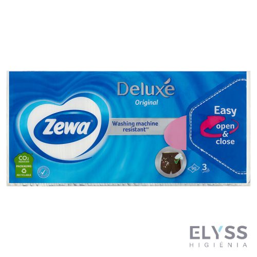 Zewa Deluxe illatmentes papírzsebkendő 3 rétegű 90 db