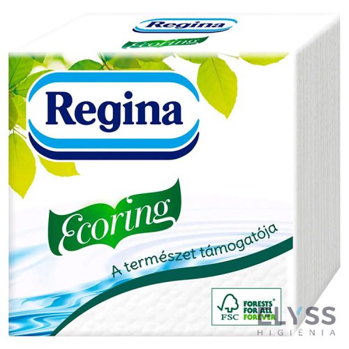 Regina Ecoring szalvéta – 1 rétegű, natúr, 28x28 cm, 60 db/csomag