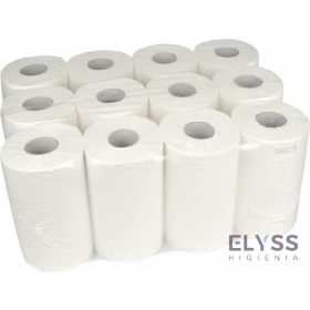   Ipari kéztörlő 14cm – 2 rétegű, 50 m-es, 12 db-os tekercs (250 lap/tekercs, fehér)