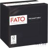 Lucart Fato Smart Table fekete színű szalvéta – 2 rétegű, 33x33 cm, 1/4 hajtás, 50 lap/csomag