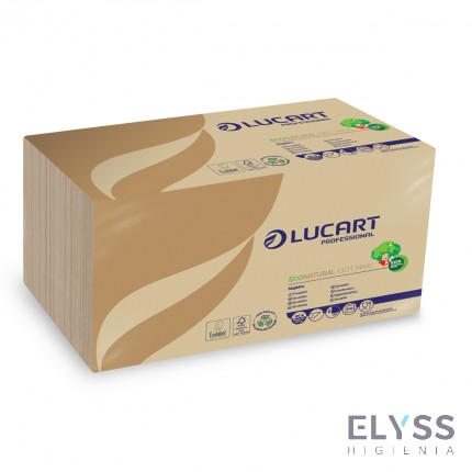 Lucart EcoNatural 130 T MAXI szalvéta – 2 rétegű, 30x30 cm, 500 lap, havanna