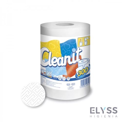 Lucart Cleanit 300 lapos 2 rétegű papírtörlő – 63 méter hófehér tisztaság