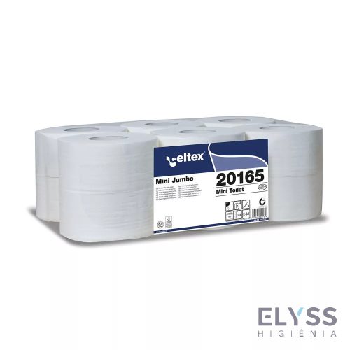 Celtex Mini toalettpapír 2 réteg, cellulóz, 160m, 12 tekercs/zsugor