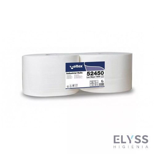 Celtex Lux Wiper 1500 ipari törlő cellulóz 2 réteg 510m, 1500 lap, 24x34cm, 2 tekercs/zsugor