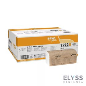   Celtex Save Plus V hajtogatott kéztörlő recy, 2 réteg, 21,5x21cm, 15x200 lap