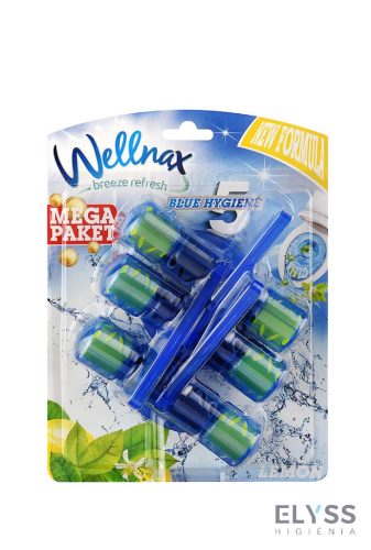 Wellnax Blue Hygiene WC-tisztító – Citrom illatú, 3x50g