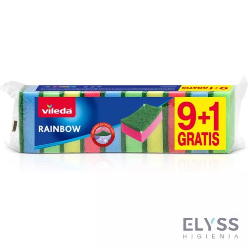 Vileda Rainbow Súrolószivacs – 9+1 db-os kiszerelés