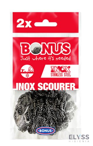 Bonus inox spirál fém dörzsi 2db - B088