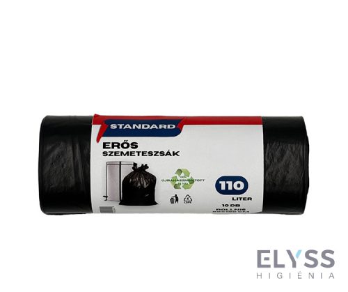 Szemeteszsák – 60x100 cm, 110L, 10 db / tekercs, Standard Erős