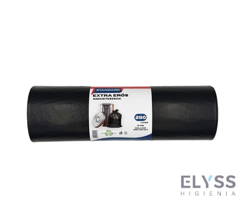 Szemeteszsák – 120x140 cm, 280L, 10 db / tekercs, Standard Extra Erős
