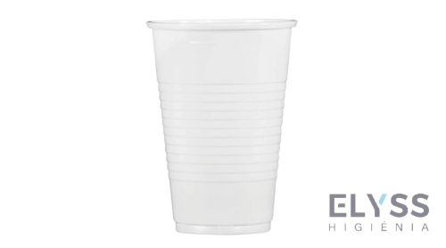 Műanyag Pohár – 300 ml, Fehér, PP, 50 db-os Csomag
