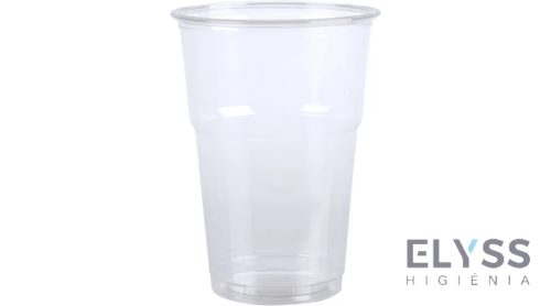 Műanyag Pohár – 500 ml, Átlátszó, 50 db-os Csomag