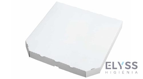 Pizzadoboz – Fehér, 32 cm, hatszögletű (100 db)